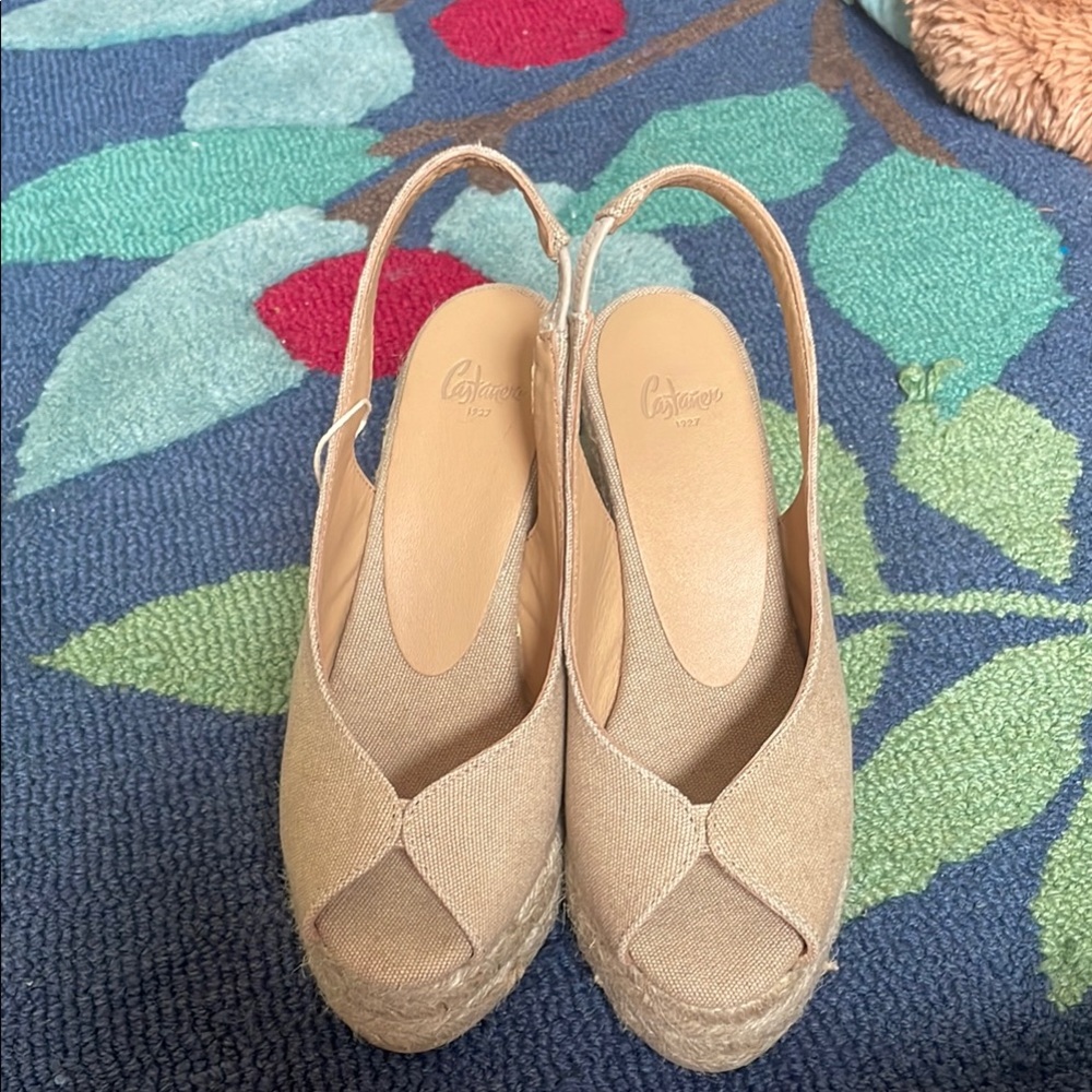 Castaner Tan Espadrilles with Slingback Design
